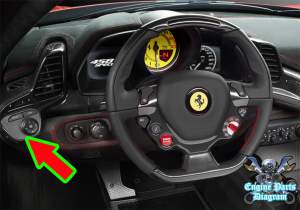 Ferrari tpms tire pressure  reset button