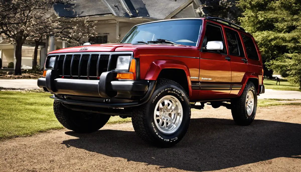 A 2001 Jeep Cherokee, representing the vehicle described in the text.