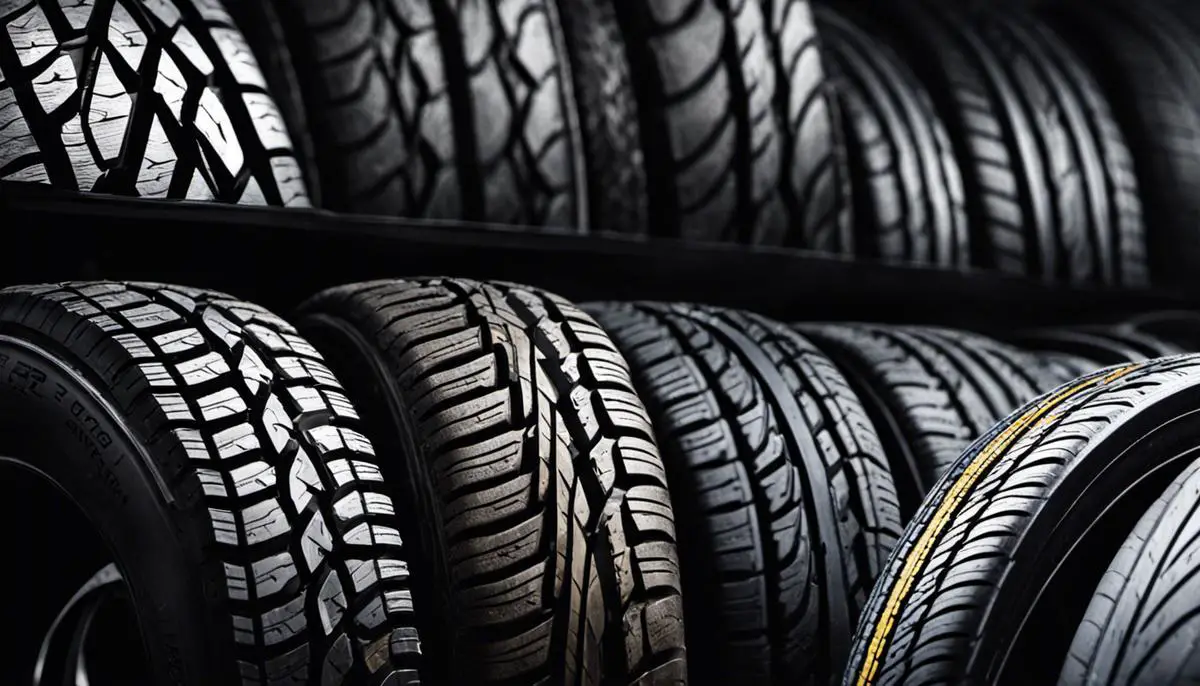 Image of different types of tires